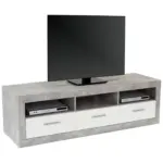 Möbelix Tv-element Malta B: 185 Cm Betonoptik/weiß
