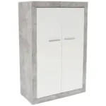 Möbelix Highboard B: 96 Cm Malta, Betonoptik/weiß