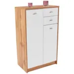 Möbelix Kommode B 74cm 4-You New, Wotan Eiche Dekor/Weiß