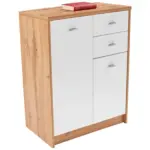 Möbelix Kommode B 74cm 4-You New, Wotan Eiche Dekor/Weiß