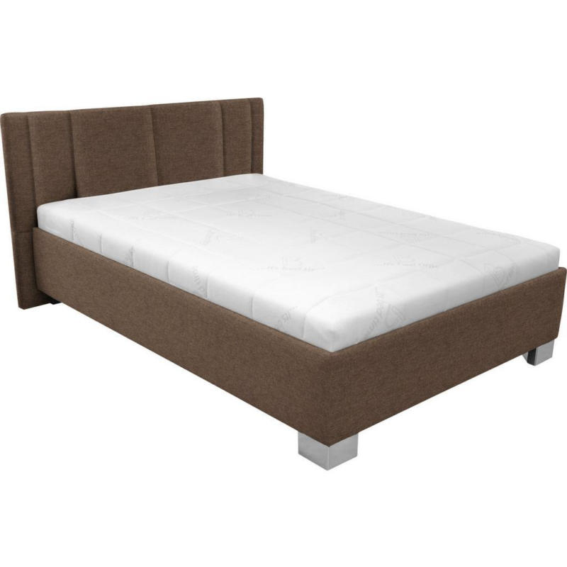 Polsterbett mit Matratze 140x200 Stilo Braun