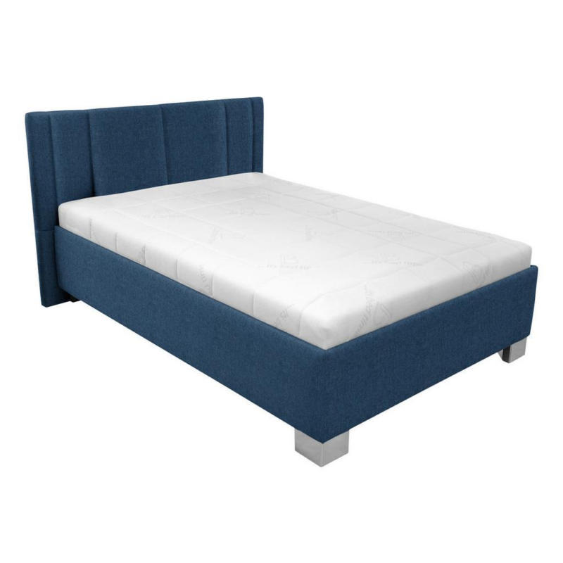 Polsterbett Mit Matratze 120x200 Stilo Blau