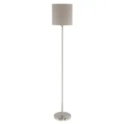 Stehlampe Mariella Taupe Mit Textil-Schirm