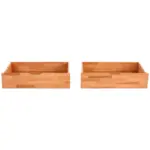 Möbelix Bettkasten Set Elisabeth B: 88 Cm Buche Massiv + Rollen