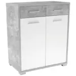 Möbelix Kommode B 98 cm Q-Big New, Beton Optik/Weiß