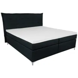 Boxspringbett Mit Topper 180x200 Fabio Schwarz