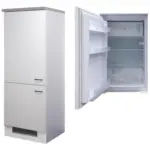 Möbelix Kühlschrank-Umbauschrank Wito B: 60 cm Weiß / Grau