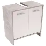 Möbelix Waschbeckenunterschrank Attack B: 60,4 Cm, Betondekor + Weiß