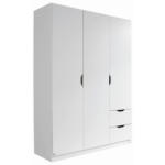 Möbelix Drehtürenschrank Grifflos 136cm Freising, Alpinweiß