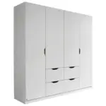 Möbelix Drehtürenschrank grifflos 181cm Freising, Alpinweiß