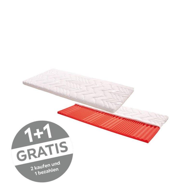 Topper Basic 90x200cm H2 Polyetherschaumkern 7 Zonen