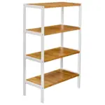 Möbelix Regal Bambu B 70cm, Weiß/braun