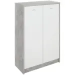 Möbelix Kommode B 74cm 4-You New, Beton Optik/Weiß