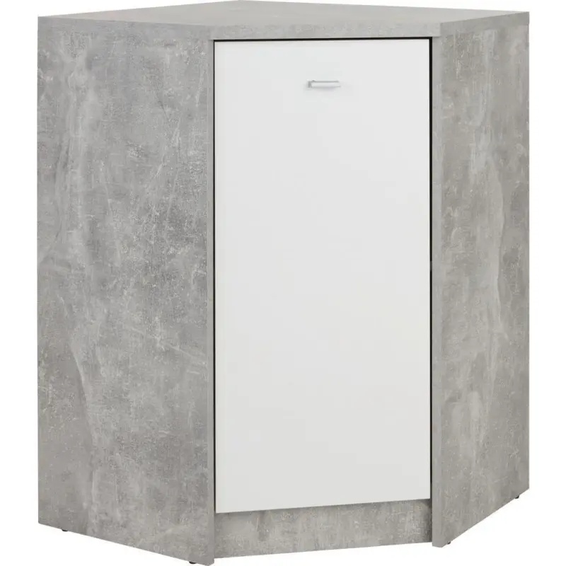 Kommode B 60cm 4-You New, Beton Optik/Weiß