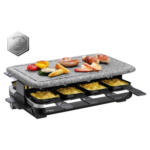 Möbelix Raclette Hot Stone Mit Kunststein + 8 Grillpfännchen