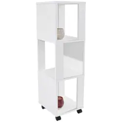 Regal Auf Rollen Rolly B 34cm, Weiß