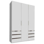 Möbelix Drehtürenschrank Mit Schubladen 150cm Level 36a, Weiß Dekor