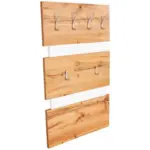 Möbelix Garderobenpaneel Eiche Dekor/ Weiß Mit 6 Haken B: 70 Cm