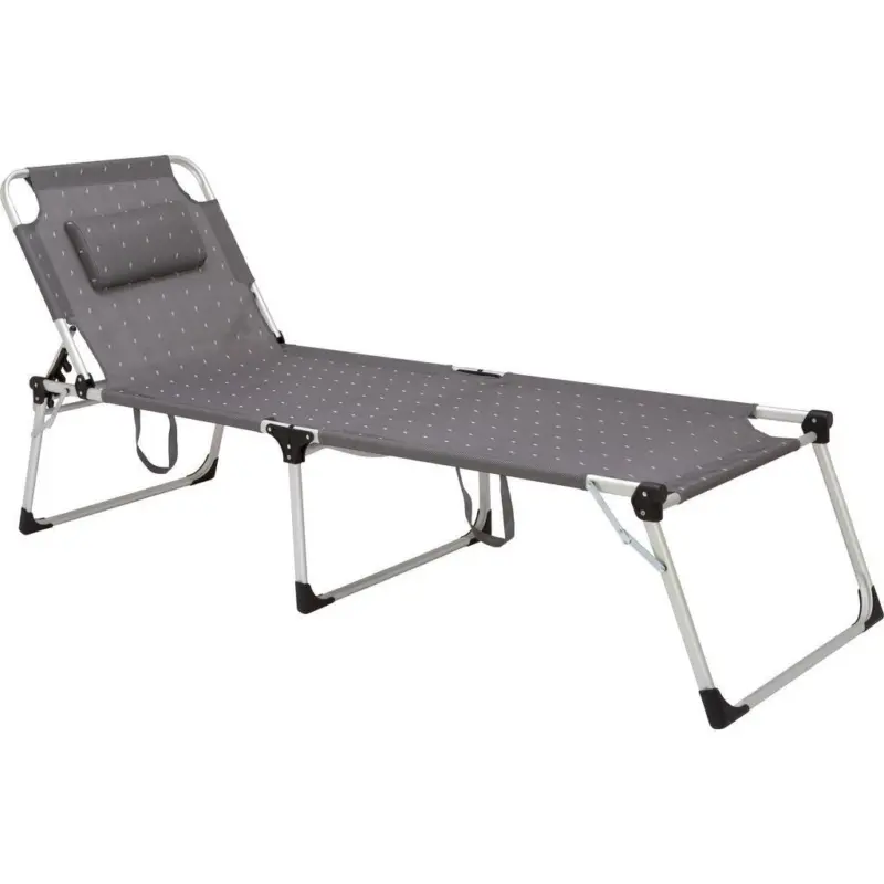 Sonnenliege Lucca Aluminium, Textillehne Verstellbar