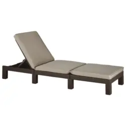 Sonnenliege Daytona Polyrattan Verstellbar Mit Auflage