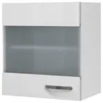 Möbelix Küchenoberschrank Alba B: 50 Cm Weiß 1 Drehtür Mit Glas