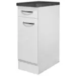 Möbelix Küchenunterschrank Alba B: 30 Cm Weiß/schiefer Mit Lade