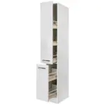 Möbelix Apothekerschrank Alba B: 30 Cm Weiß 2 Auszüge 5 Ablagen