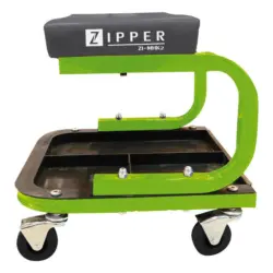 Montagehocker Zi-Mhk2 Grün/ Schwarz mit Rollen + Ablage