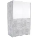Möbelix Schwebetürenschrank 125 Cm Victoria, Weiß/betonoptik
