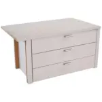 Möbelix Schubkasteneinsatz Sonate B: 97 cm Grau 3 Laden