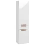 Möbelix Hochschrank Mit Türdämpfer Siena 40cm, Weiß/eiche Dekor