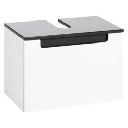 Waschbeckenunterschrank Siena B: 60 Cm Weiß/anthrazit