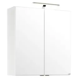 Spiegelschrank Siena Mit Led 2-Türig Bxhxt: 60x65x20 Cm Weiß