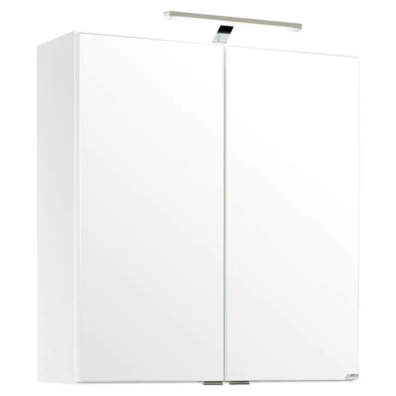 Spiegelschrank Siena Mit Led 2-Türig Bxhxt: 60x65x20 Cm Weiß