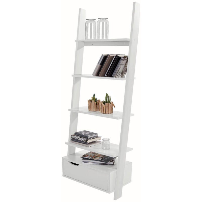 Regal mit Lade Flo B: 65 cm Weiß