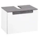 Möbelix Waschbeckenunterschrank Siena B. 60 Cm Silbereiche/weiß