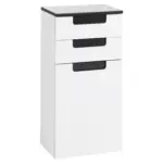 M&ouml;belix Unterschrank mit T&uuml;rd&auml;mpfer Siena B: 40 cm Wei&szlig;/ Anthrazit