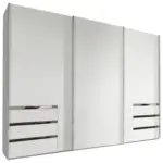 Möbelix Schwebetürenschrank Mit Laden 300cm Level 36a, Weiß