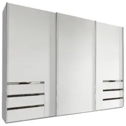 Schwebetürenschrank Mit Laden 300cm Level 36a, Weiß