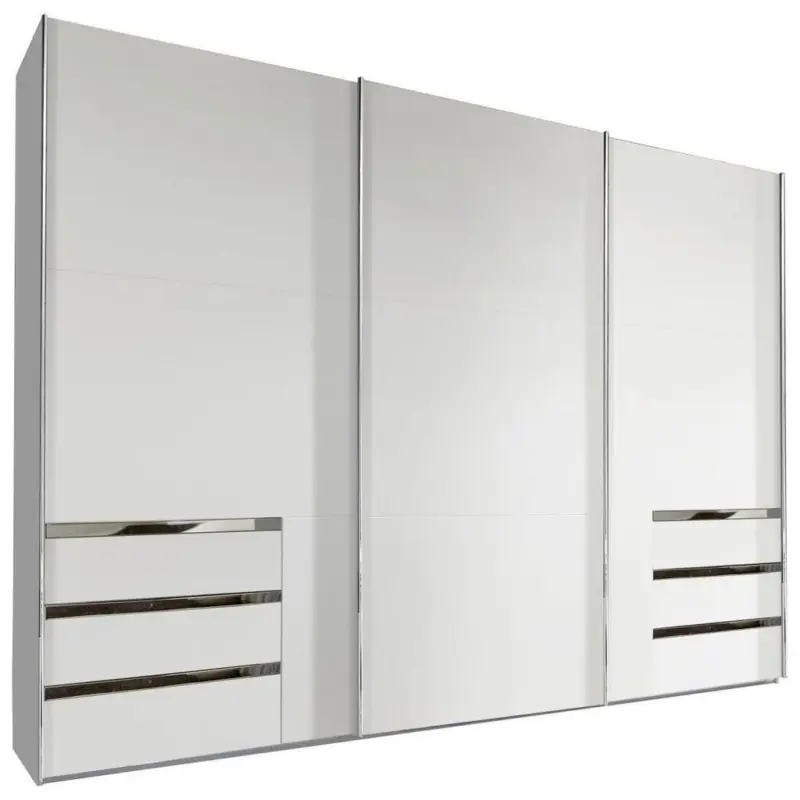 Schwebetürenschrank Mit Laden 300cm Level 36a, Weiß