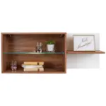 Möbelix Hängeregal Avensis New B:112cm Eiche Dekor/weiß 2 Fächer