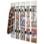 Möbelix Wandgarderobe Timber Multicolor B: 65 cm 10 Haken