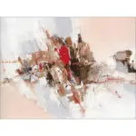 Möbelix Leinwandbild Elemente I Abstrakt Multicolor 116x84 Cm