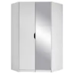 Möbelix Eckschrank Mit Spiegel 117cm Freising, Weiß