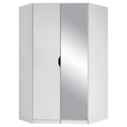 Eckschrank Mit Spiegel 117cm Freising, Weiß