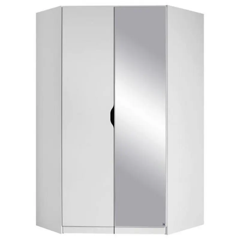 Eckschrank Mit Spiegel 117cm Freising, Weiß