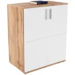 Möbelix Kommode B 88,2cm Ina, Wotan Eiche Dekor/weiß