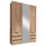 Möbelix Drehtürenschrank Mit Spiegel 150cm Level 36a, Eichen Dekor