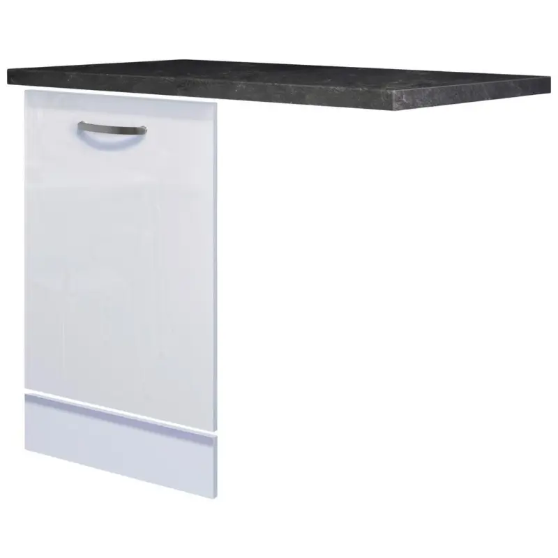 Geschirrspülerfront Alba Weiß Mit Arbeitsplatte B: 60 Cm