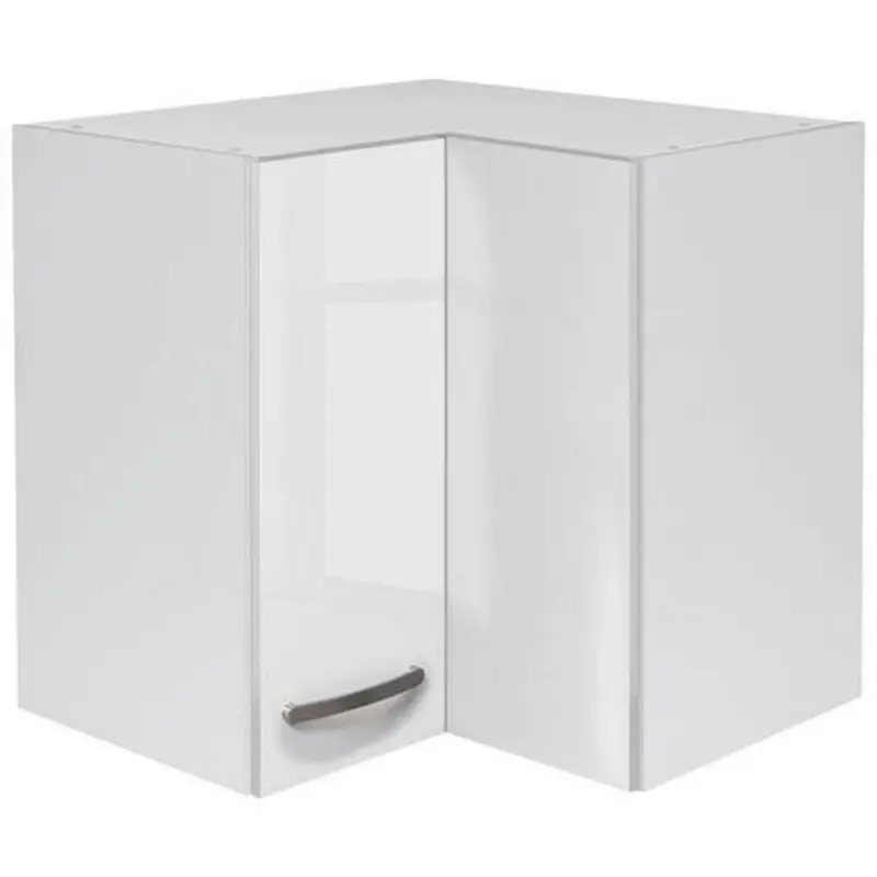 Eckoberschrank Alba B: 60 Cm Weiß 2 Drehtüren